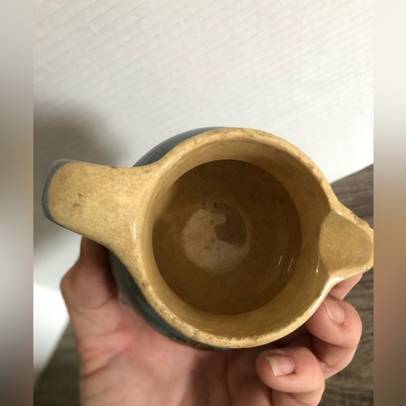 Antique Handcrafted Ceramic Pitcher - Picture 7 of 9